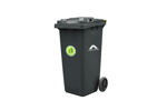 Imagen de Contenedor residuos 120lts c/ruedas  - Tacho basura c/tapa